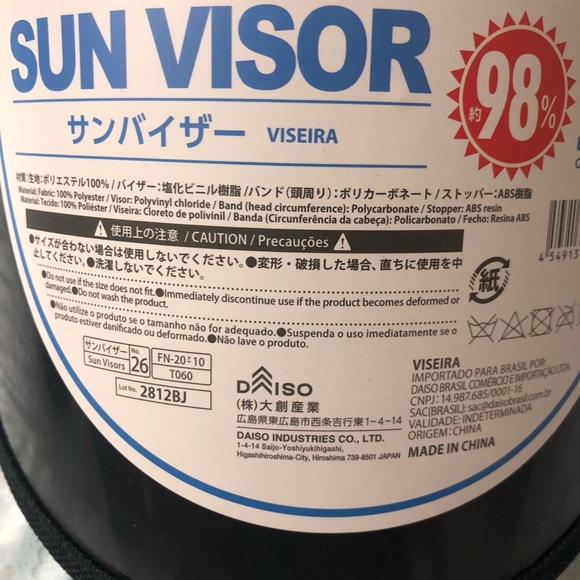 NWT Black UV Sun Face Visor Cap Adjustable angle - Picture 5 of 5